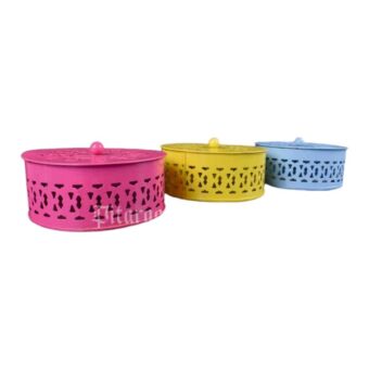 Round Laser Cut Gift Tin Boxes