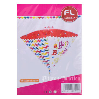 Happy Birth Day Foil Triangle