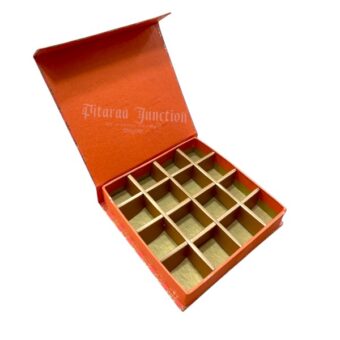 16 Cavity Foil Print Chocolate Box