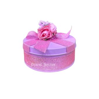 Tin box 80 with Pink Ribbon