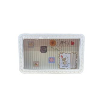 Tin Rectangle Window Box - Happy Print