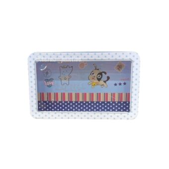 Tin Rectangle Window Box Puppy Print
