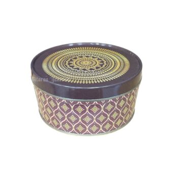 Tin Cookie Box - Purple