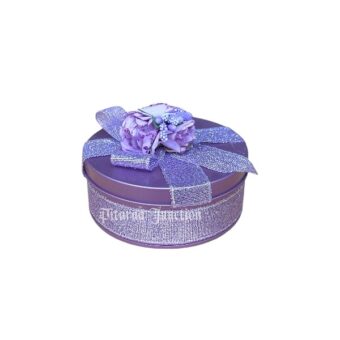 Tin box 80 with Purple Ribbon