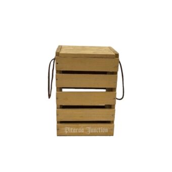 Wooden Standing Box with Laces