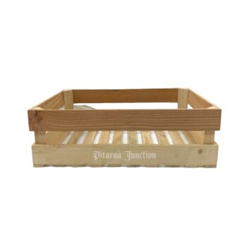 Wooden Rectangle Hamper Basket