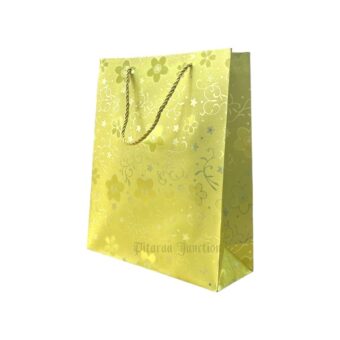 Golden textured china bags