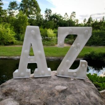 A to Z LED Letters